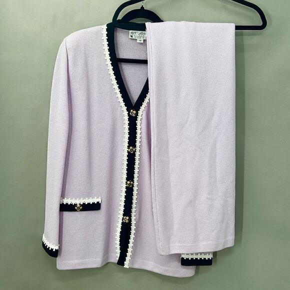 75. St. John Skirt Suit Womens 12/10 First Lady Old Money Jackie Kennedy Preppy - Picture 2 of 9